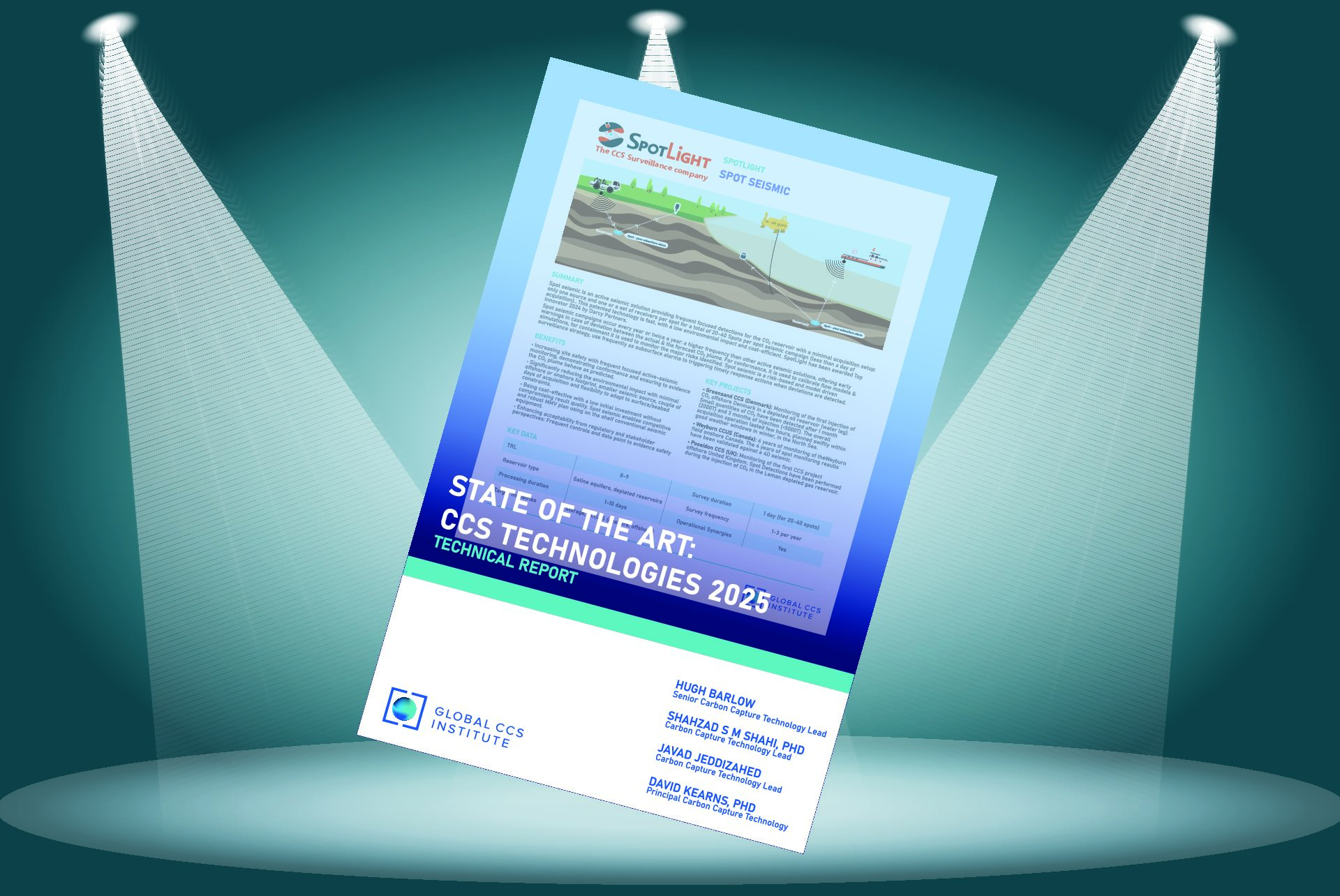 SpotLight has been selected for the 2025 edition of the Global CCS Institute’s Technology Compendium